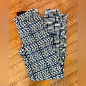 Stylish Checkered Pants in Blue and Black
